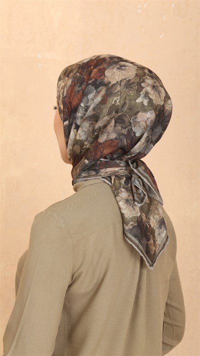 Locella Soft Pamuk Eşarp Yeşil