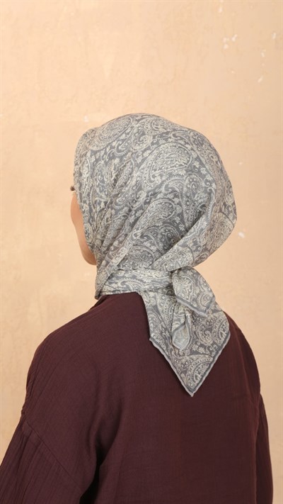 Locella Soft Pamuk Eşarp Gri