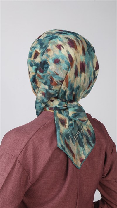 Locella Soft Pamuk Eşarp Turkuaz