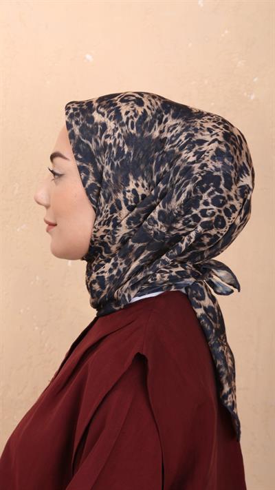 Locella Soft Pamuk Eşarp Lacivert