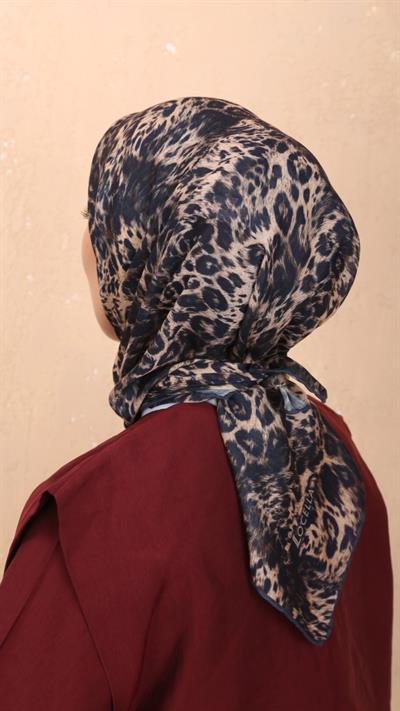 Locella Soft Pamuk Eşarp Lacivert