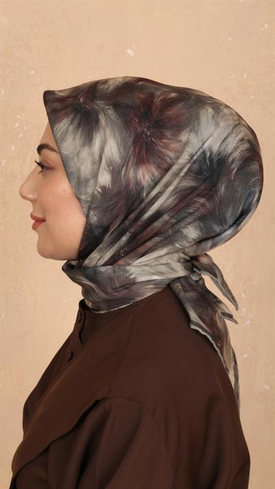 Locella Soft Pamuk Eşarp Haki-1