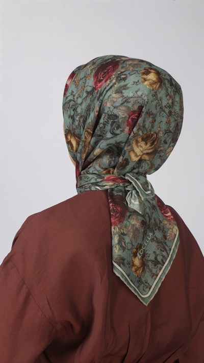 Locella Soft Pamuk Eşarp Mint Yeşili