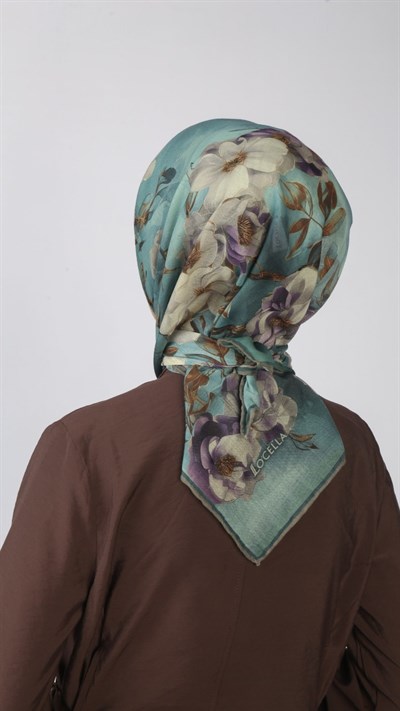 Locella Soft Pamuk Eşarp Turkuaz