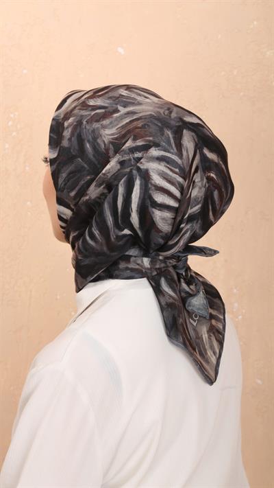 Locella Soft Pamuk Eşarp Siyah