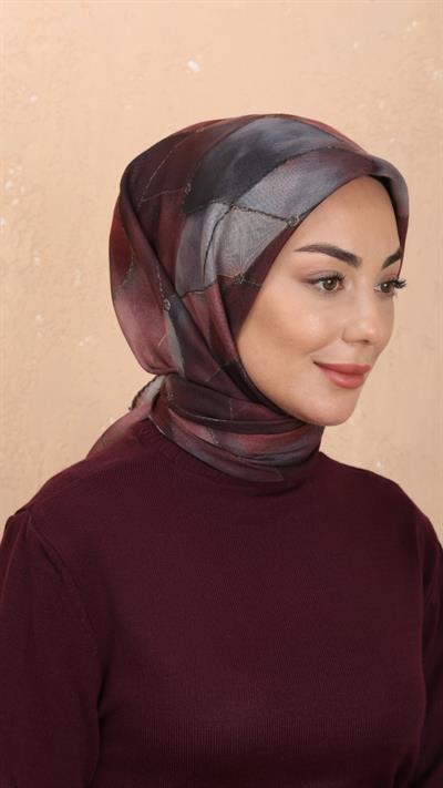 Locella Soft Pamuk Eşarp Bordo