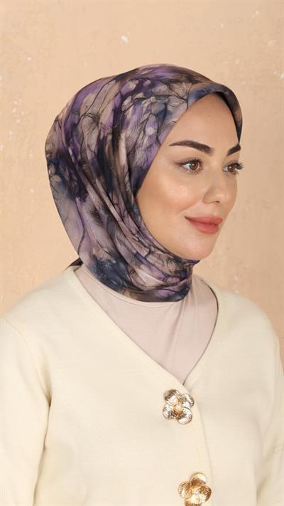 Locella Soft Pamuk Eşarp Mor