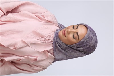 Locella Soft Pamuk Eşarp Lila