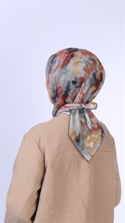 Locella Soft Pamuk Eşarp Gri