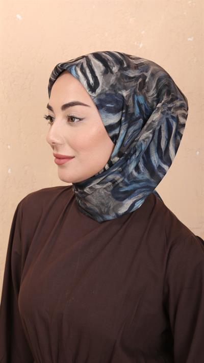 Locella Soft Pamuk Eşarp Mavi