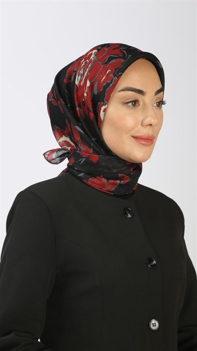 Locella Soft Pamuk Eşarp Kırmızı