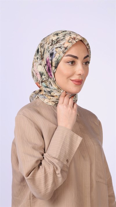 Locella Soft Pamuk Eşarp Kum Beji