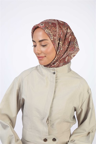 Locella Soft Pamuk Eşarp Çikolata Kahve