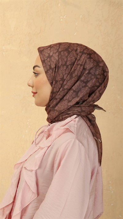 Locella Soft Pamuk Eşarp Kahve
