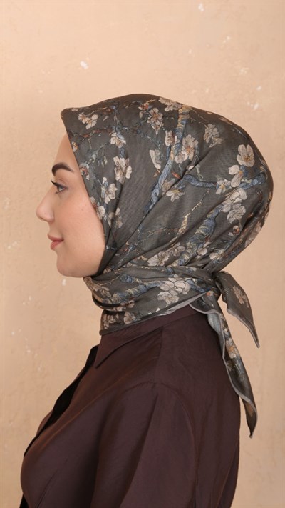 Locella Soft Pamuk Eşarp Yeşil