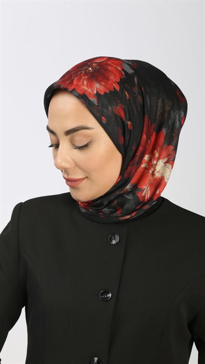 Locella Soft Pamuk Eşarp Siyah