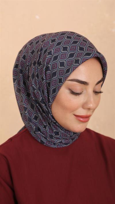 Locella Soft Pamuk Eşarp Lacivert