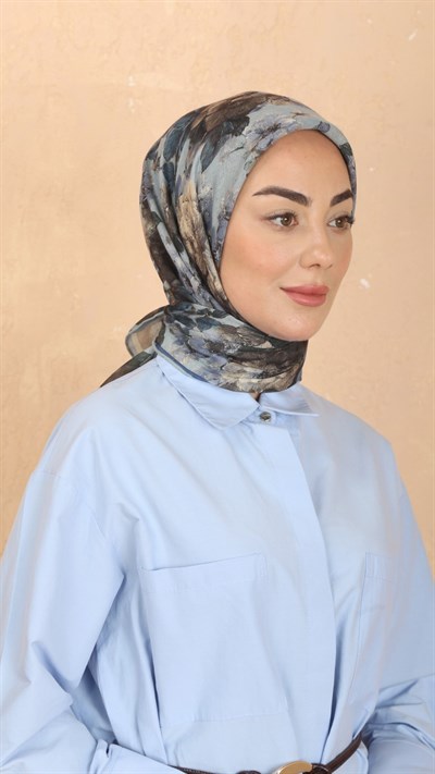 Locella Soft Pamuk Eşarp Açık Mavi