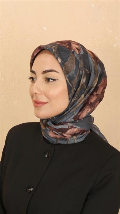 Locella Soft Pamuk Eşarp Gri