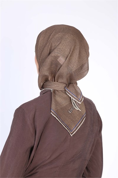 Locella Soft Pamuk Eşarp Toprak