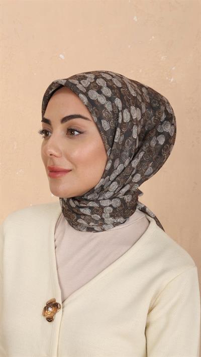 Locella Soft Pamuk Eşarp Haki-7