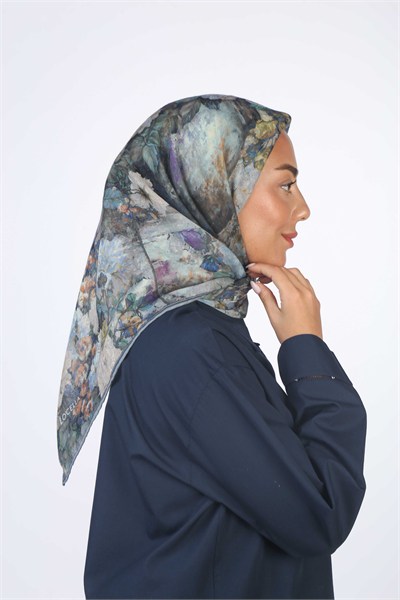 Locella Soft Pamuk Eşarp Turkuaz