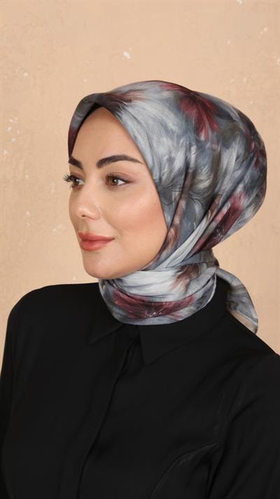 Locella Soft Pamuk Eşarp Gri-8