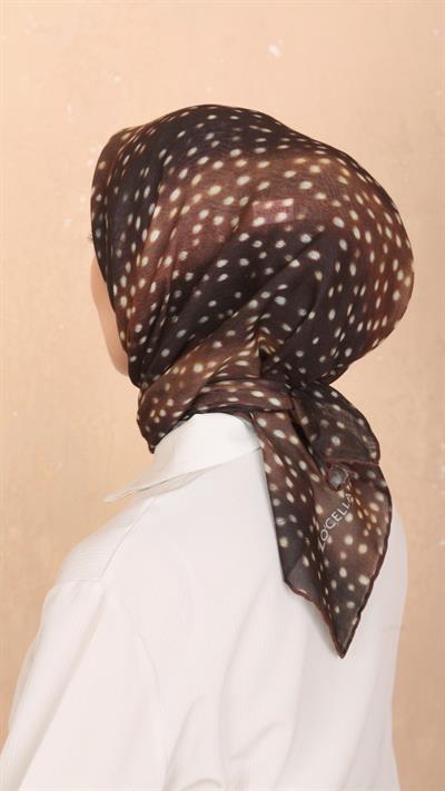 Locella Soft Pamuk Eşarp Ceylan Desen