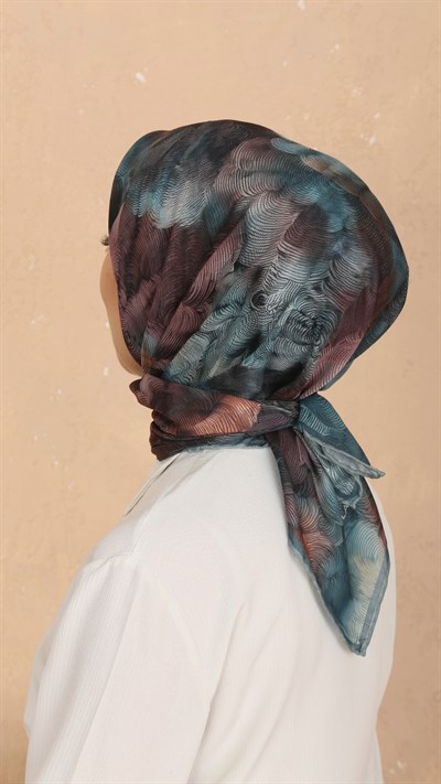 Locella Soft Pamuk Eşarp Turkuaz