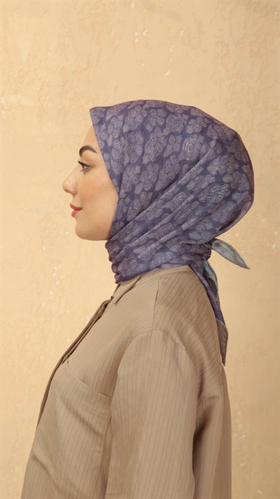 Locella Soft Pamuk Eşarp Mor