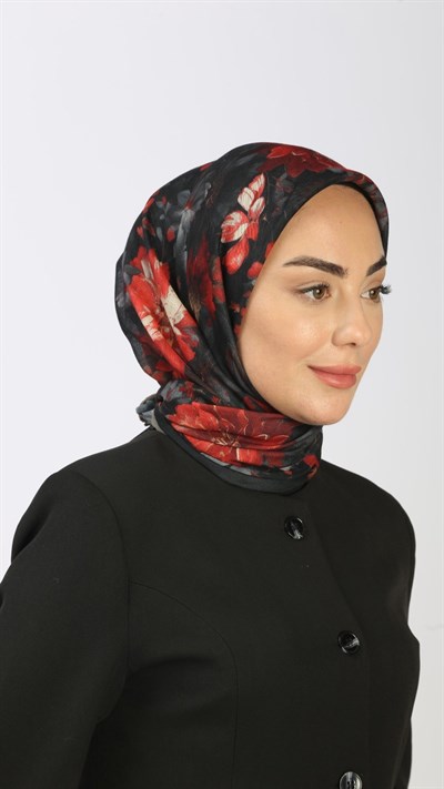 Locella Soft Pamuk Eşarp Siyah