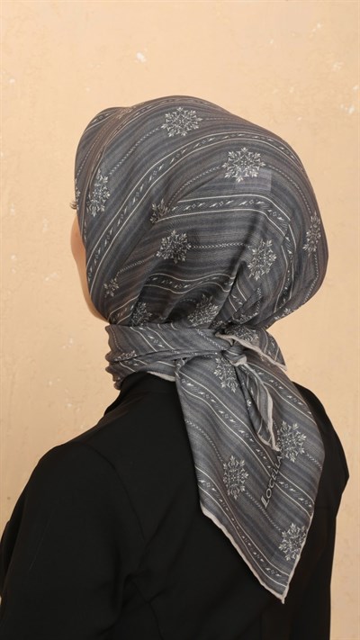Locella Soft Pamuk Eşarp Gri