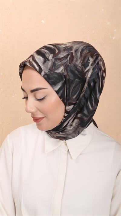 Locella Soft Pamuk Eşarp Siyah