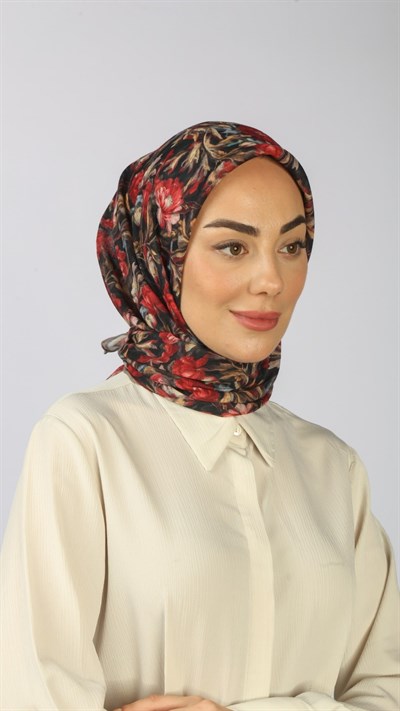 Locella Soft Pamuk Eşarp Kırmızı