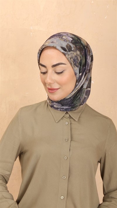 Locella Soft Pamuk Eşarp Lila