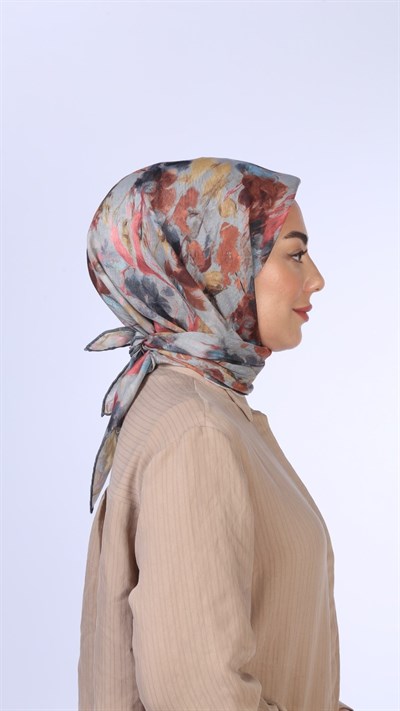 Locella Soft Pamuk Eşarp Gri