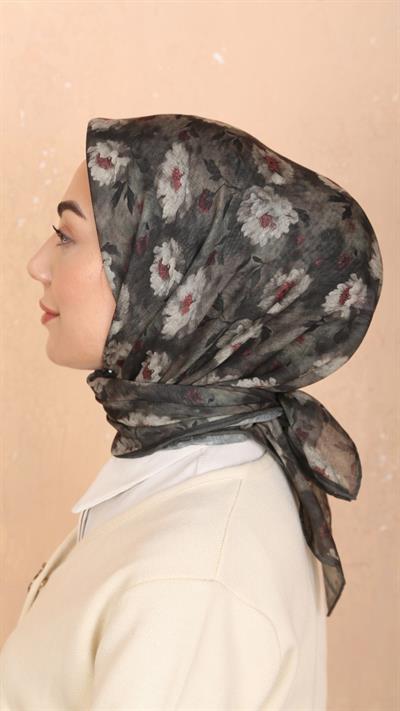 Locella Soft Pamuk Eşarp Haki