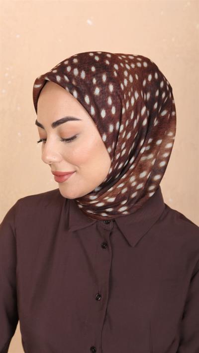 Locella Soft Pamuk Eşarp Ceylan Desen