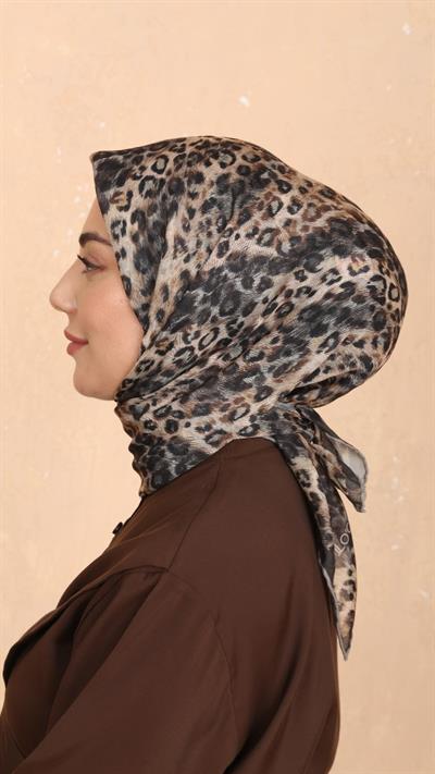 Locella Soft Pamuk Eşarp Haki Yeşil-7