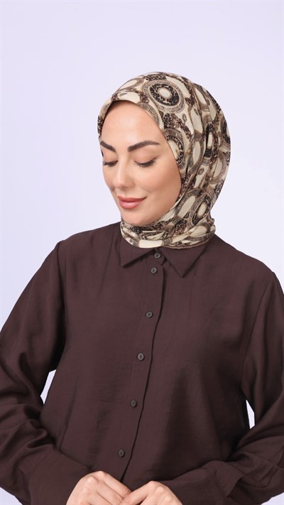 Locella Soft Pamuk Eşarp Krem