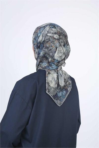 Locella Soft Pamuk Eşarp Gri