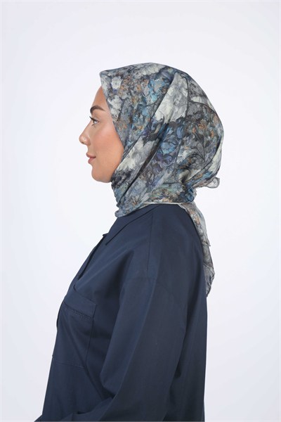 Locella Soft Pamuk Eşarp Gri
