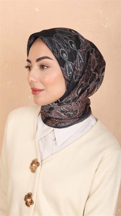 Locella Soft Pamuk Eşarp Siyah