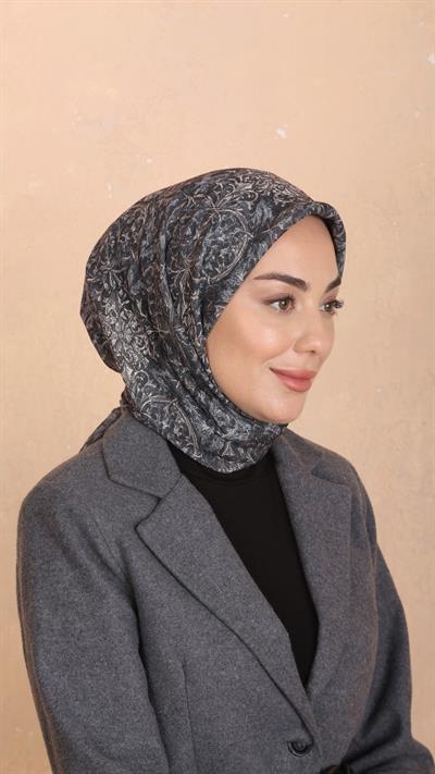 Locella Soft Pamuk Eşarp Gri