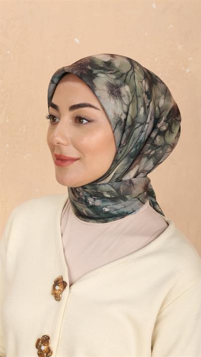 Locella Soft Pamuk Eşarp Yeşil