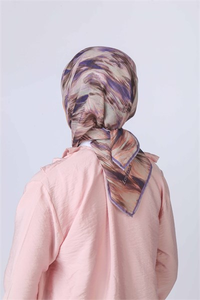 Locella Soft Pamuk Eşarp Mor