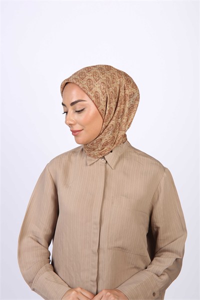Locella Soft Pamuk Eşarp Tarçın