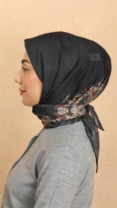 Locella Soft Pamuk Eşarp Siyah