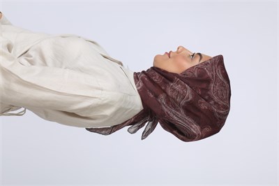Locella Soft Pamuk Eşarp Bordo