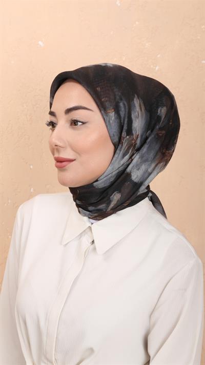 Locella Soft Pamuk Eşarp Siyah